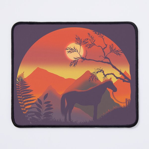 Item preview, Lonely Horse in the mountains designed and sold by RED-SUNRISE.
