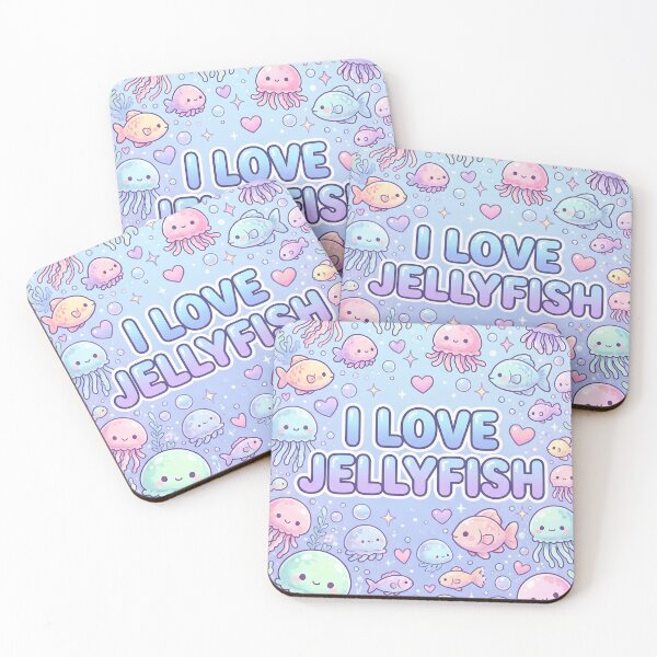 Item preview,  I Love Jellyfish Kawaii Pattern designed and sold by Itsheartshop.