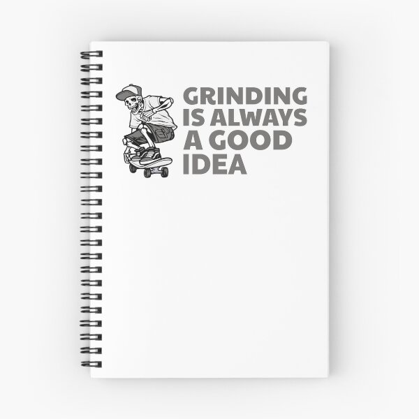 Item preview, Grinding is always a good idea Skateboarding Lover Skeleton Skater Design designed and sold by BriAngelaBubbleDesigns.