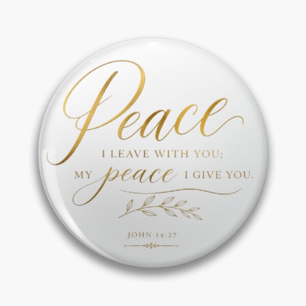 Item preview, Peace I Leave With You Christian Wall Art, John 14:27 Bible Verse Design designed and sold by MyTshirtArt.