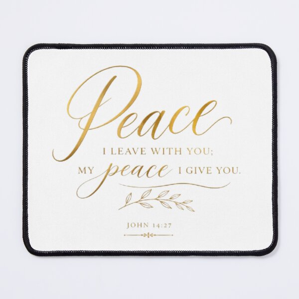 Item preview, Peace I Leave With You Christian Wall Art, John 14:27 Bible Verse Design designed and sold by MyTshirtArt.