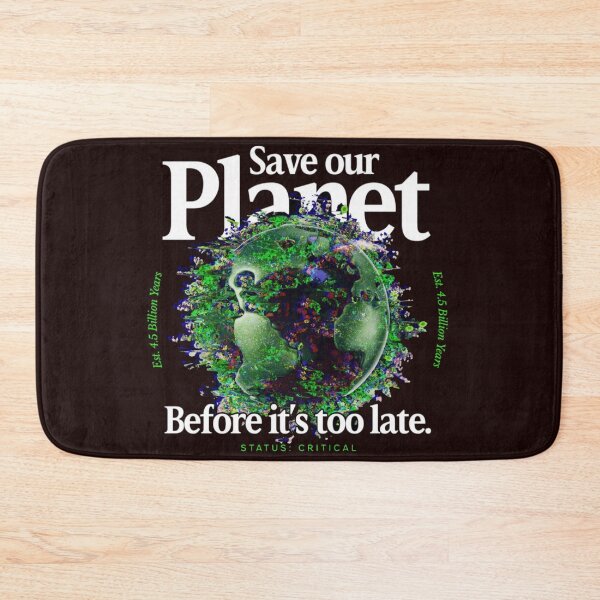 Item preview, Save Our Planet Glitch Earth Streetwear designed and sold by TZAR WORKS.