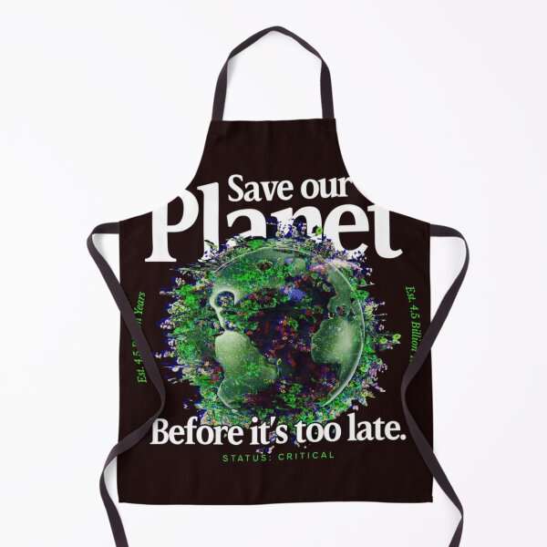 Item preview, Save Our Planet Glitch Earth Streetwear designed and sold by TZAR WORKS.