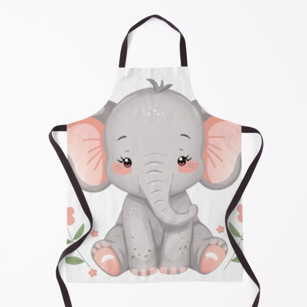 Item preview, Kawaii Elephant Pastel Art - Minimal Soft Animal Design designed and sold by DigitfanStudio.