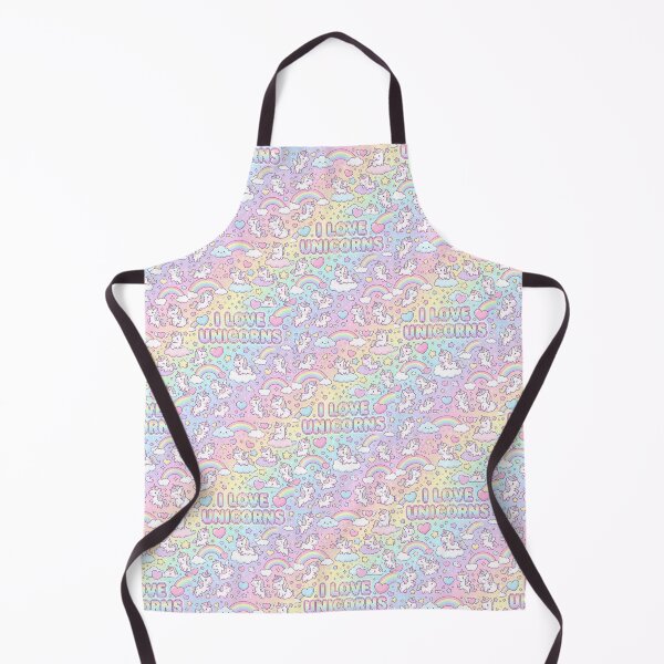 Item preview, I Love Unicorn Kawaii Pattern designed and sold by Itsheartshop.