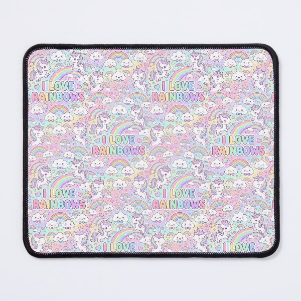 Item preview, I Love Rainbow Kawaii Pattern designed and sold by Itsheartshop.