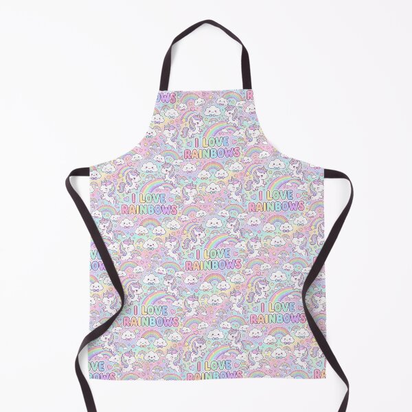 Item preview, I Love Rainbow Kawaii Pattern designed and sold by Itsheartshop.