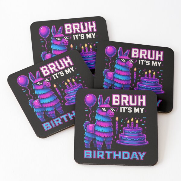 Item preview, Bruh It's My Birthday Llama Piñata Gamer Celebration designed and sold by randomslife.
