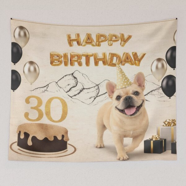 Item preview, French Bulldog 30th Birthday Dog Card designed and sold by GivingJoy.