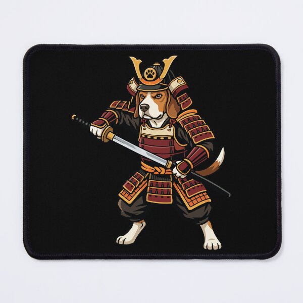 Item preview, Japanese Samurai Beagle Dog Warrior Vector Illustration designed and sold by Tong4130.