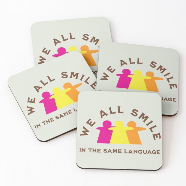 Item preview, We All Smile In The Same Language - Unity & Kindness designed and sold by HappySproutArt.