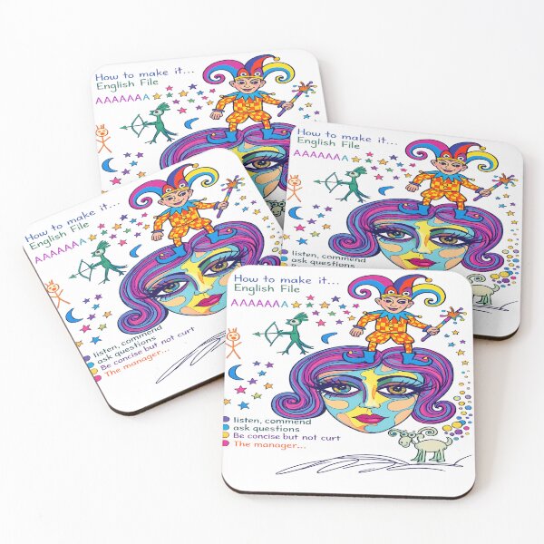 Item preview, Colorful Surreal Face and Jester Art designed and sold by FlyAndBuy.