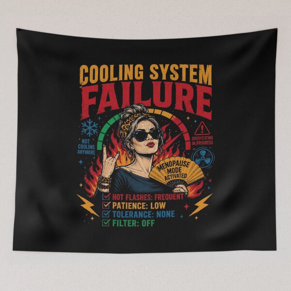 Item preview, Cooling System Failure Shirt – Funny Menopause & Overheating Humor Tee designed and sold by IdentityThread.