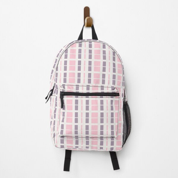 Item preview, pastel pink, heliotrope gray & off-white dashed vertical designed and sold by Mint + Midnight.