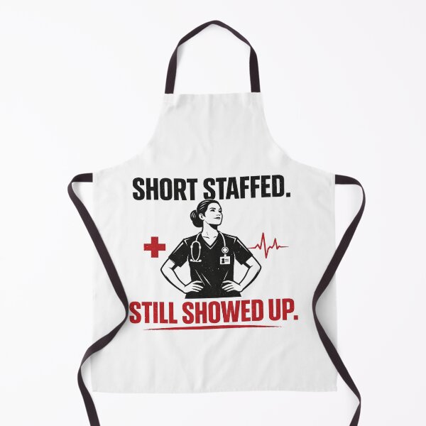 Item preview, Short Staffed Still Showed Up Nurse designed and sold by CoolTShirtDesign.