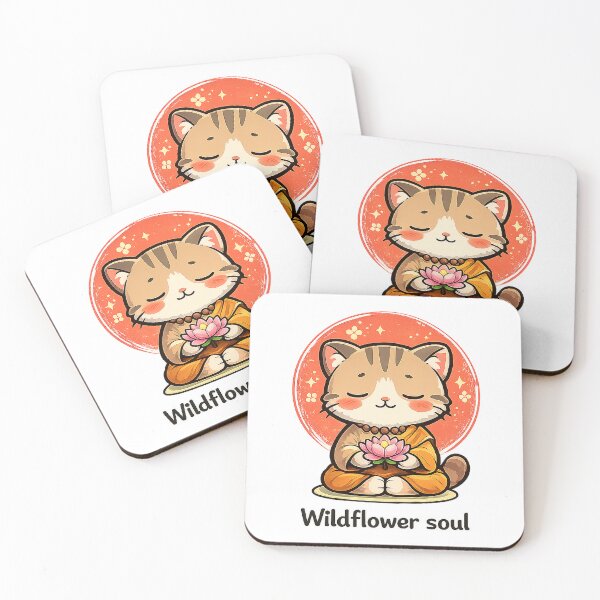 Item preview, Wildflower Soul Spiritual Cat designed and sold by AlvelinaCP.