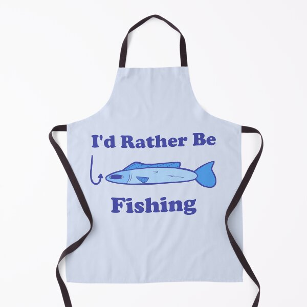 Item preview, I'd Rather Be Fishing With Cartoon Fish designed and sold by CloudClown.