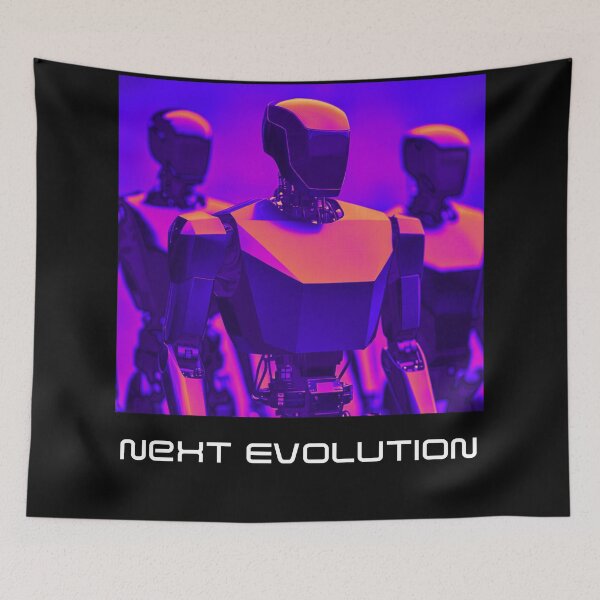 Item preview, Powered by AI Robot Design Futuristic Artificial Intelligence Tech Aesthetic Machine Learning Cyberpunk Graphic designed and sold by TEEJAMBOREE.