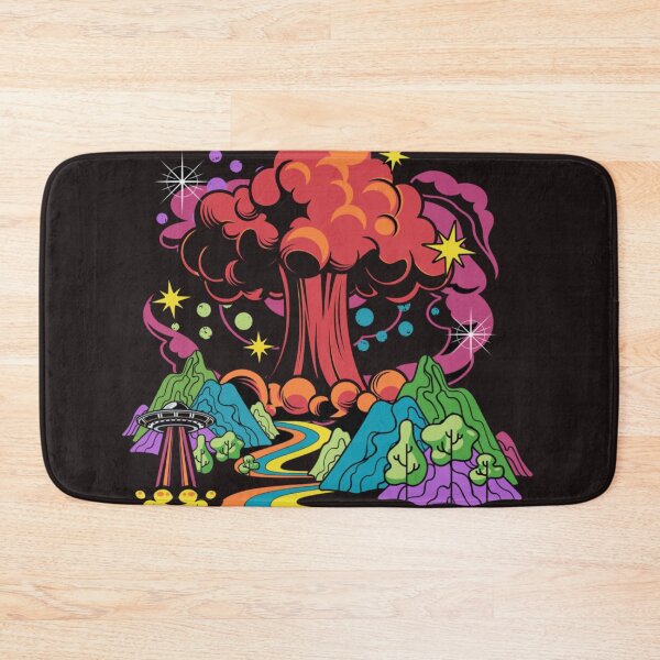 Item preview, Psychedelic Mushroom UFO Cosmic Landscape Art designed and sold by TZAR WORKS.