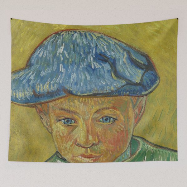 Item preview, Portrait of Camille Roulin by Vincent van Gogh: Expressive Post Impressionist Poster designed and sold by artofuniverse.