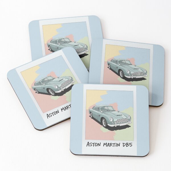 Item preview, Aston Martin DB5 Classic British Luxury Car Pastel Art Polaroid designed and sold by Motorline44.