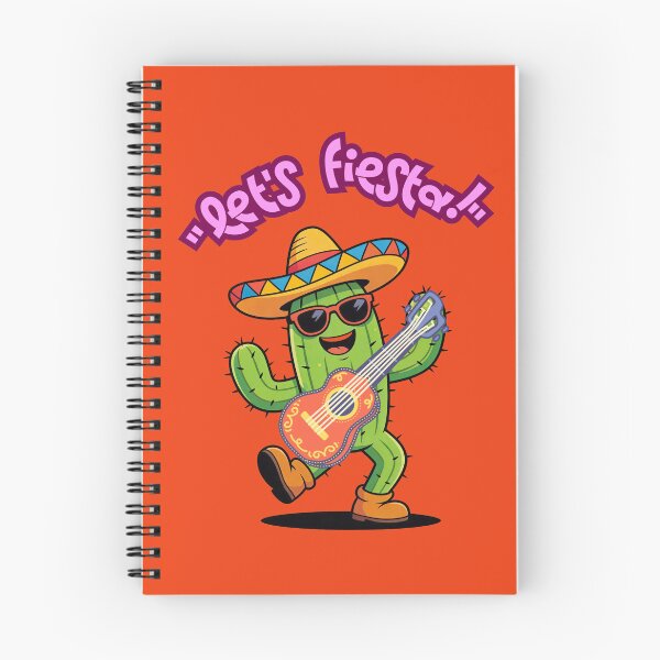 Item preview, Let's Fiesta - Funny Dancing Cactus Mexican Guitarist designed and sold by Soluna Studio.