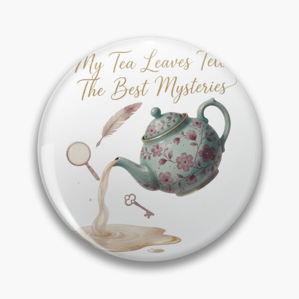 Item preview, My Tea Leaves Tell The Best Mysteries — Whimsical Cozy Reader Tee designed and sold by kosimazaki.