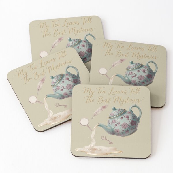 Item preview, My Tea Leaves Tell The Best Mysteries — Whimsical Cozy Reader Tee designed and sold by kosimazaki.