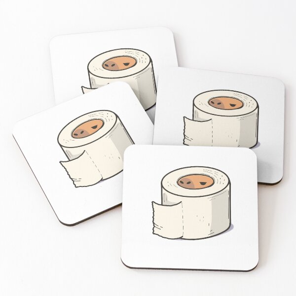 Item preview, Funny Capybara in Toilet Paper Roll designed and sold by OlhaDreamArt.