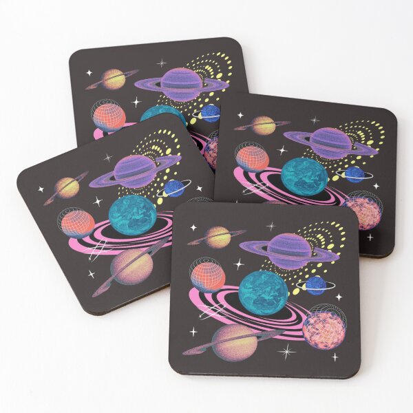 Item preview, Retro Futuristic Solar System Space Pattern designed and sold by TZAR WORKS.