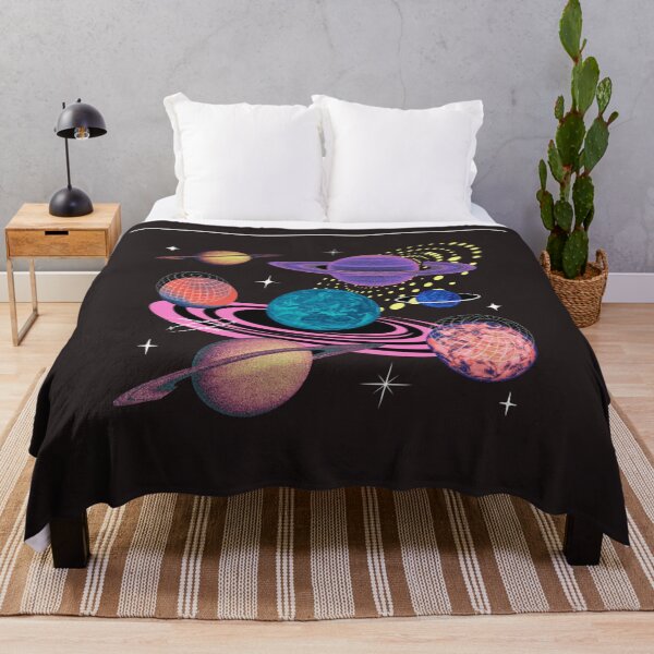 Item preview, Retro Futuristic Solar System Space Pattern designed and sold by TZAR WORKS.