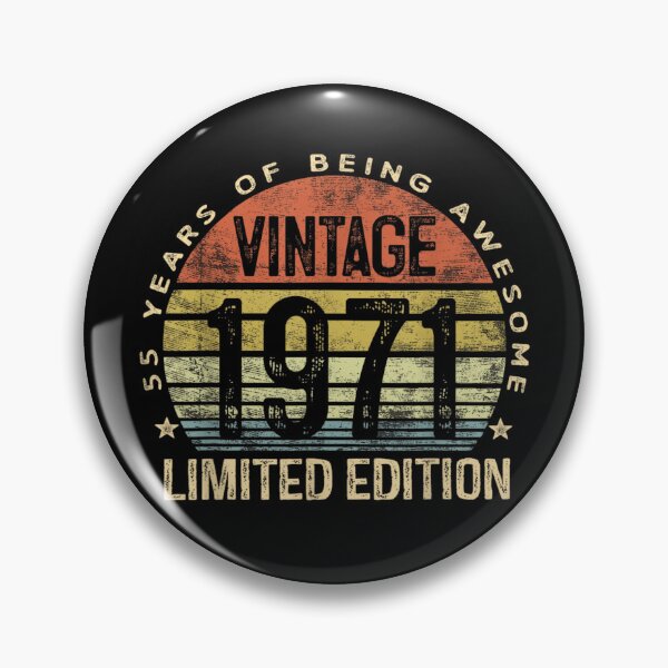 Item preview, Vintage 1971 55 Years of Being Awesome Limited Edition designed and sold by randomslife.