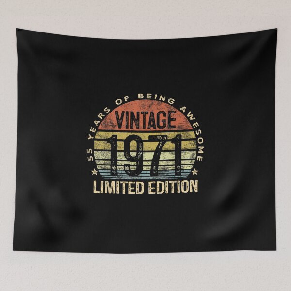 Item preview, Vintage 1971 55 Years of Being Awesome Limited Edition designed and sold by randomslife.
