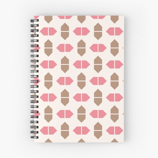 Item preview, Boho brown, pink-red & seashell geometric shapes designed and sold by Mint + Midnight.