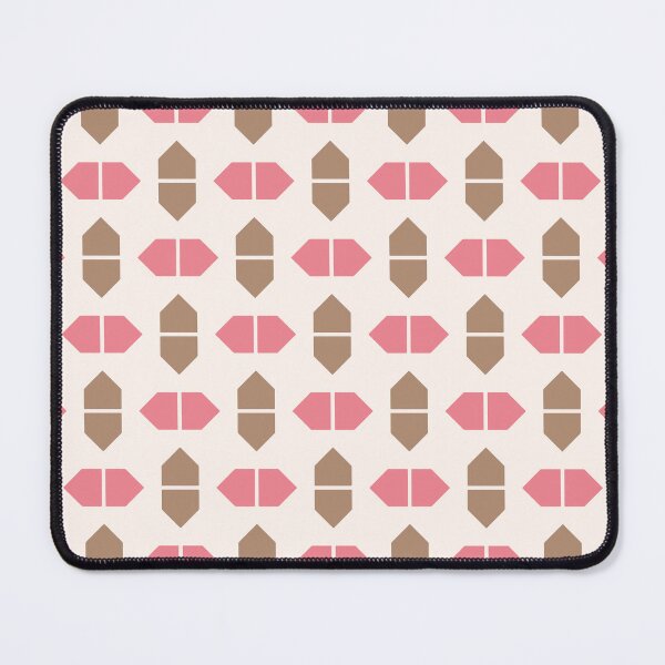 Item preview, Boho brown, pink-red & seashell geometric shapes designed and sold by Mint + Midnight.