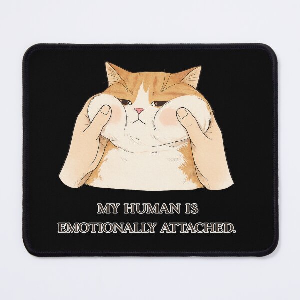 Item preview, My Human Is Emotionally Attached Cat Shirt  designed and sold by Safe Haven Pets.
