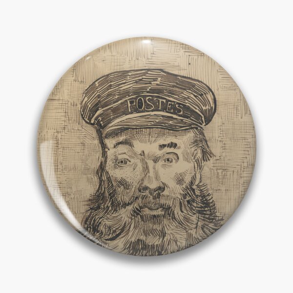 Item preview, Portrait of Joseph Roulin by Vincent van Gogh: Post Impressionist Line Art designed and sold by artofuniverse.