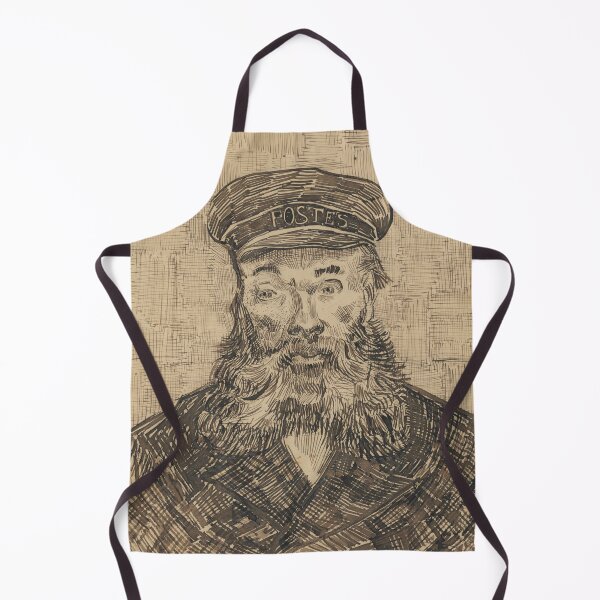 Item preview, Portrait of Joseph Roulin by Vincent van Gogh: Post Impressionist Line Art designed and sold by artofuniverse.