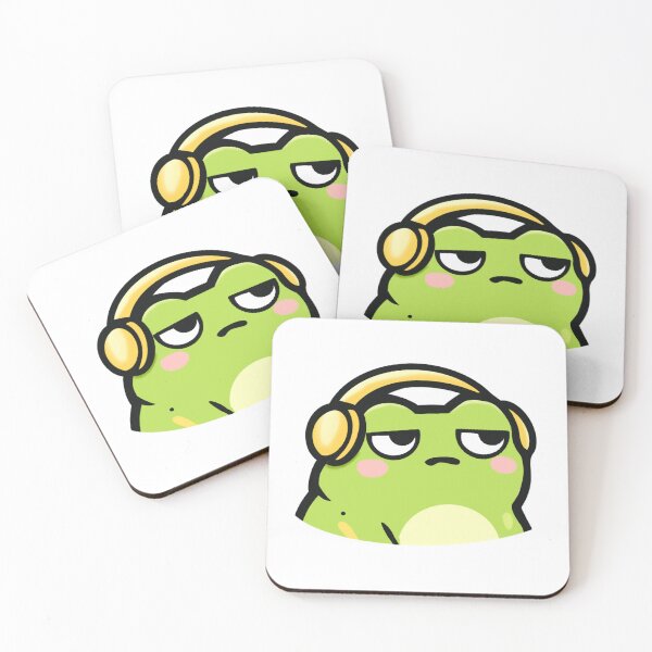 Item preview, Cool Music Frog With Headphones designed and sold by OlhaDreamArt.