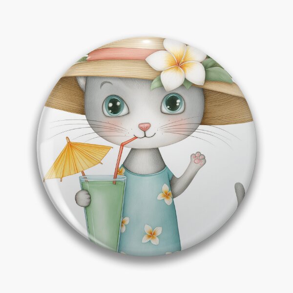Item preview, Purr-fect Tropical Cat Cocktail Hour designed and sold by Venon28.