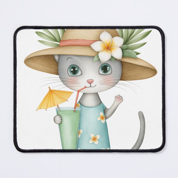Item preview, Purr-fect Tropical Cat Cocktail Hour designed and sold by Venon28.