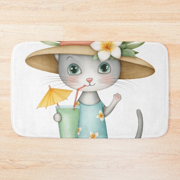Item preview, Purr-fect Tropical Cat Cocktail Hour designed and sold by Venon28.