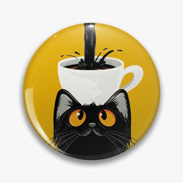 Item preview, Black Cat Coffee Purr-over designed and sold by danhoodstudio.