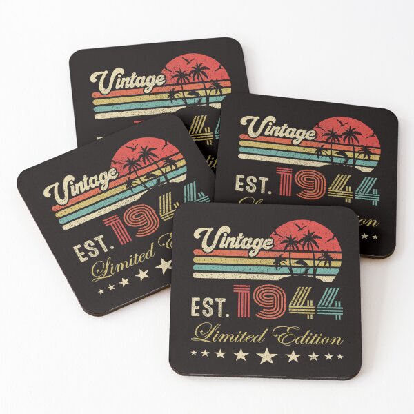 Item preview, Vintage 1944 Est Limited Edition Retro Sunset Birthday designed and sold by randomslife.