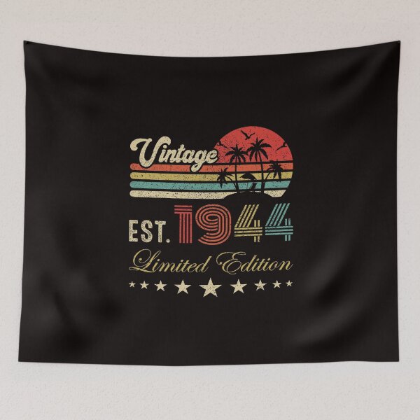 Item preview, Vintage 1944 Est Limited Edition Retro Sunset Birthday designed and sold by randomslife.
