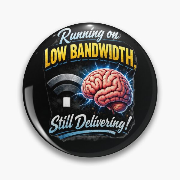 Item preview, Running on Low Bandwidth Still Delivering | Brain Injury Recovery T-Shirt, Stroke Survivor Awareness, TBI Recovery Gift designed and sold by ComebackCotton.