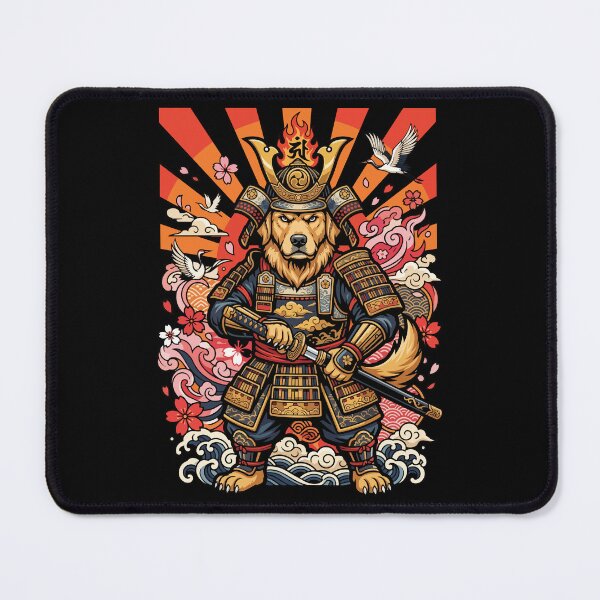 Item preview, Intimidating Golden Retriever Samurai Japan Pop Art Vector Design designed and sold by Tong4130.