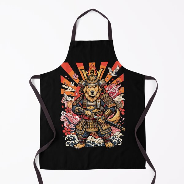 Item preview, Intimidating Golden Retriever Samurai Japan Pop Art Vector Design designed and sold by Tong4130.