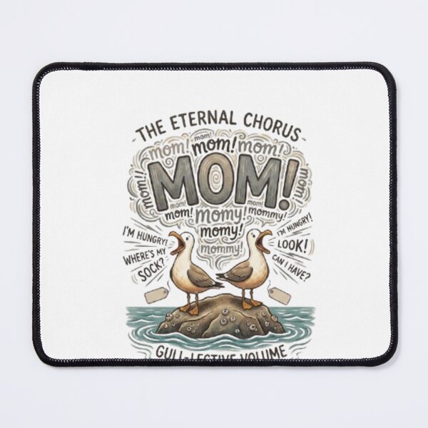 Item preview, Funny Screaming Seagulls Calling 'MOM!' - Personalized Family Flock Design designed and sold by anasmovic.