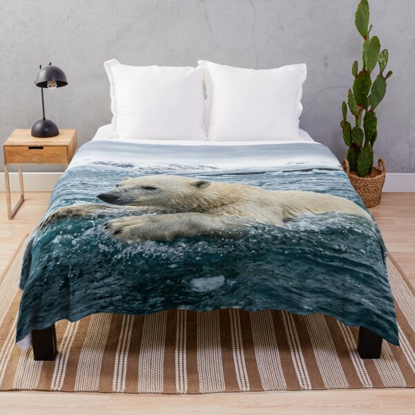 Item preview, Polar bear swimming. designed and sold by Malisa345.